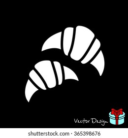 Web line icon. Croissants