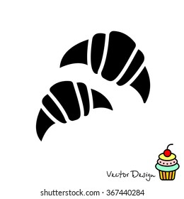 Web line icon. Croissants
