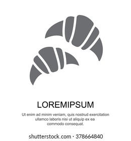 Web line icon. Croissants
