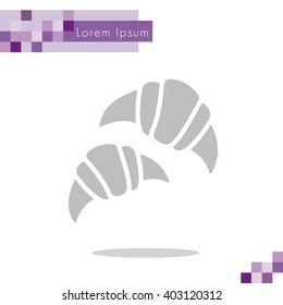 Web line icon. Croissants