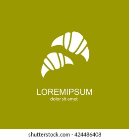 Web line icon. Croissants
