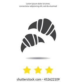 Web line icon. Croissants