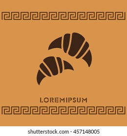 Web line icon. Croissants