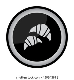 Web line icon. Croissants