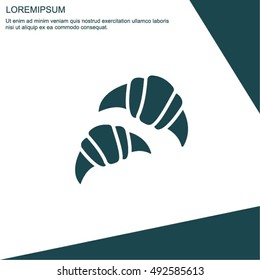 Web line icon. Croissants