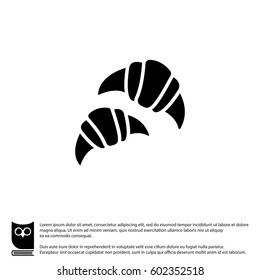 Web line icon. Croissants