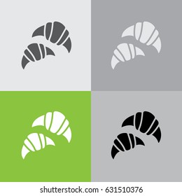 Web line icon. Croissants