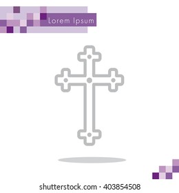 Web line icon. Cross