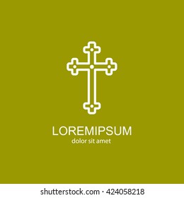 Web line icon. Cross
