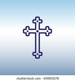 Web line icon. Cross