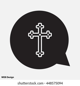 Web line icon. Cross