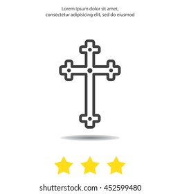 Web line icon. Cross
