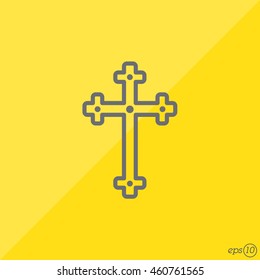 Web line icon. Cross