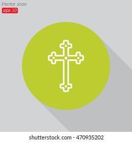 Web line icon. Cross