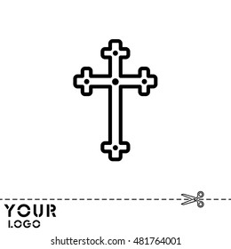 Web line icon. Cross