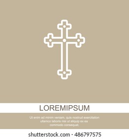 Web line icon. Cross