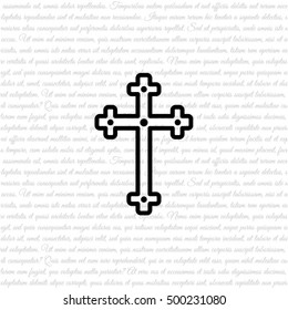 Web line icon. Cross