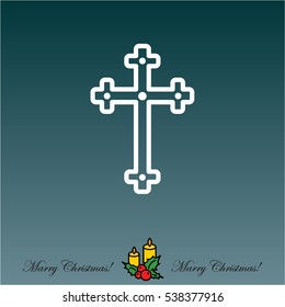 Web line icon. Cross