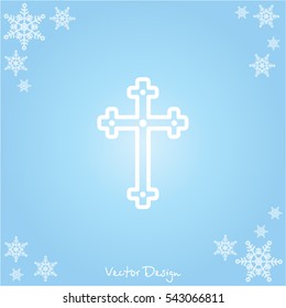 Web line icon. Cross