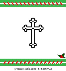 Web line icon. Cross