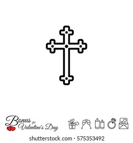 Web line icon. Cross
