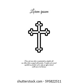 Web line icon. Cross