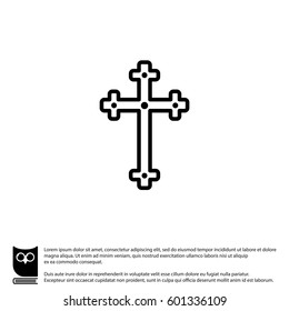 Web line icon. Cross