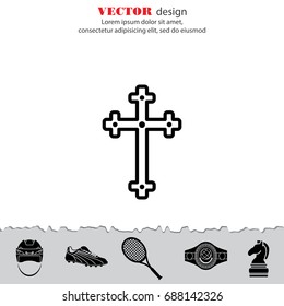 Web line icon. Cross