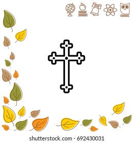 Web line icon. Cross