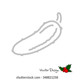 Web line icon. Cucumber