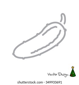 Web line icon. Cucumber
