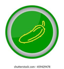 Web line icon. Cucumber