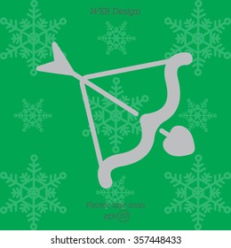 Web line icon. Cupid's arrow.
