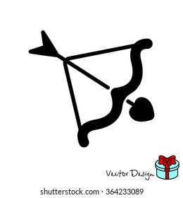 Web line icon. Cupid's arrow.