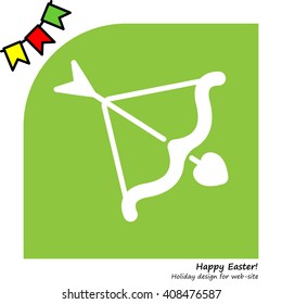 Web line icon. Cupid's arrow.