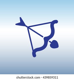 Web line icon. Cupid's arrow.