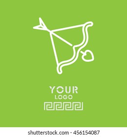 Web line icon. Cupid's arrow.