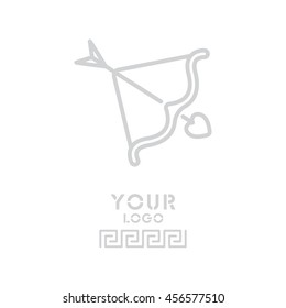 Web line icon. Cupid's arrow.