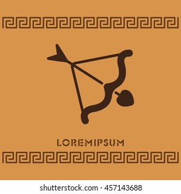 Web line icon. Cupid's arrow.