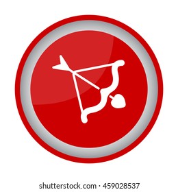 Web line icon. Cupid's arrow.