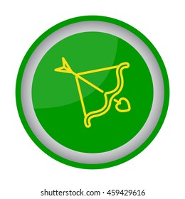 Web line icon. Cupid's arrow.