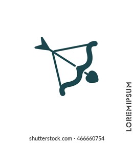 Web line icon. Cupid's arrow.