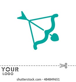 Web line icon. Cupid's arrow.