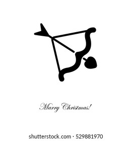Web line icon. Cupid's arrow.
