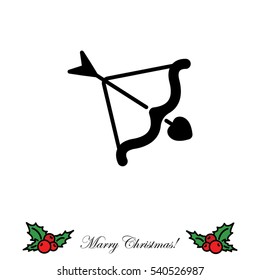 Web line icon. Cupid's arrow.