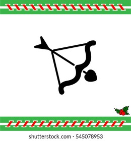 Web line icon. Cupid's arrow.