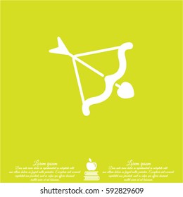 Web line icon. Cupid's arrow.
