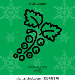 Web line icon. Currants