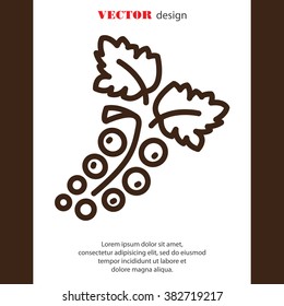 Web line icon. Currants