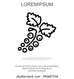 Web line icon. Currants